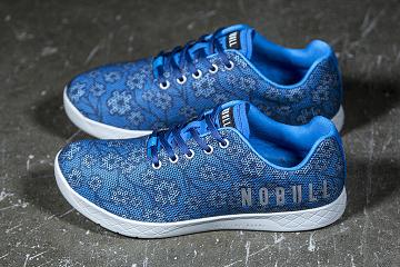 Blue Nobull Spring Floral Women's Trainers | CA C1874T